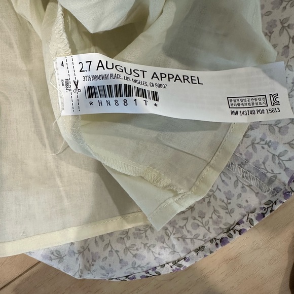 Tuckernuck Hyacinth House Lavender Society Blouse Women’s XS NWT - Picture 12 of 14